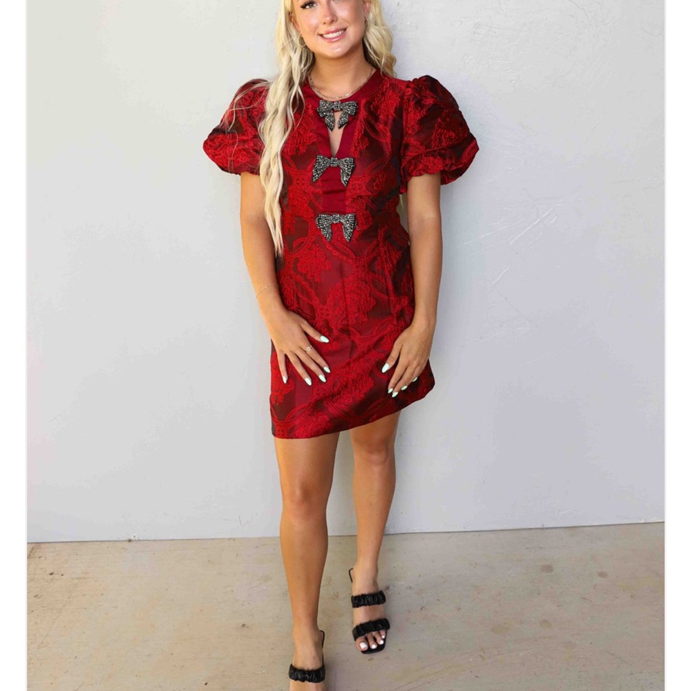 Red Boutique Bow Dress